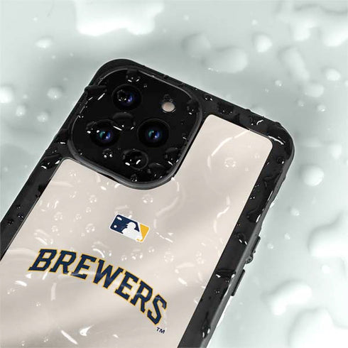 MLB Milwaukee Brewers Home Jersey iPhone 15 Pro Waterproof Case